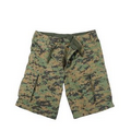 Vintage Woodland Digital Camo Paratrooper Shorts (S to XL)